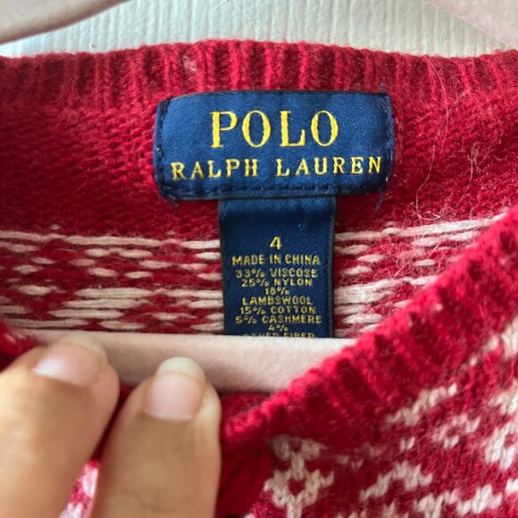 Polo Ralph Lauren Knit Holiday Reindeer Cardigan - Picture 8 of 8